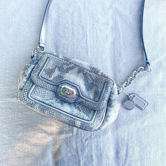 Coach Handbags - Coach | Snakeskin Camera Bag Purse